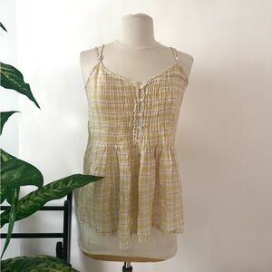 Vintage Old Navy Plaid Baby Doll Cami